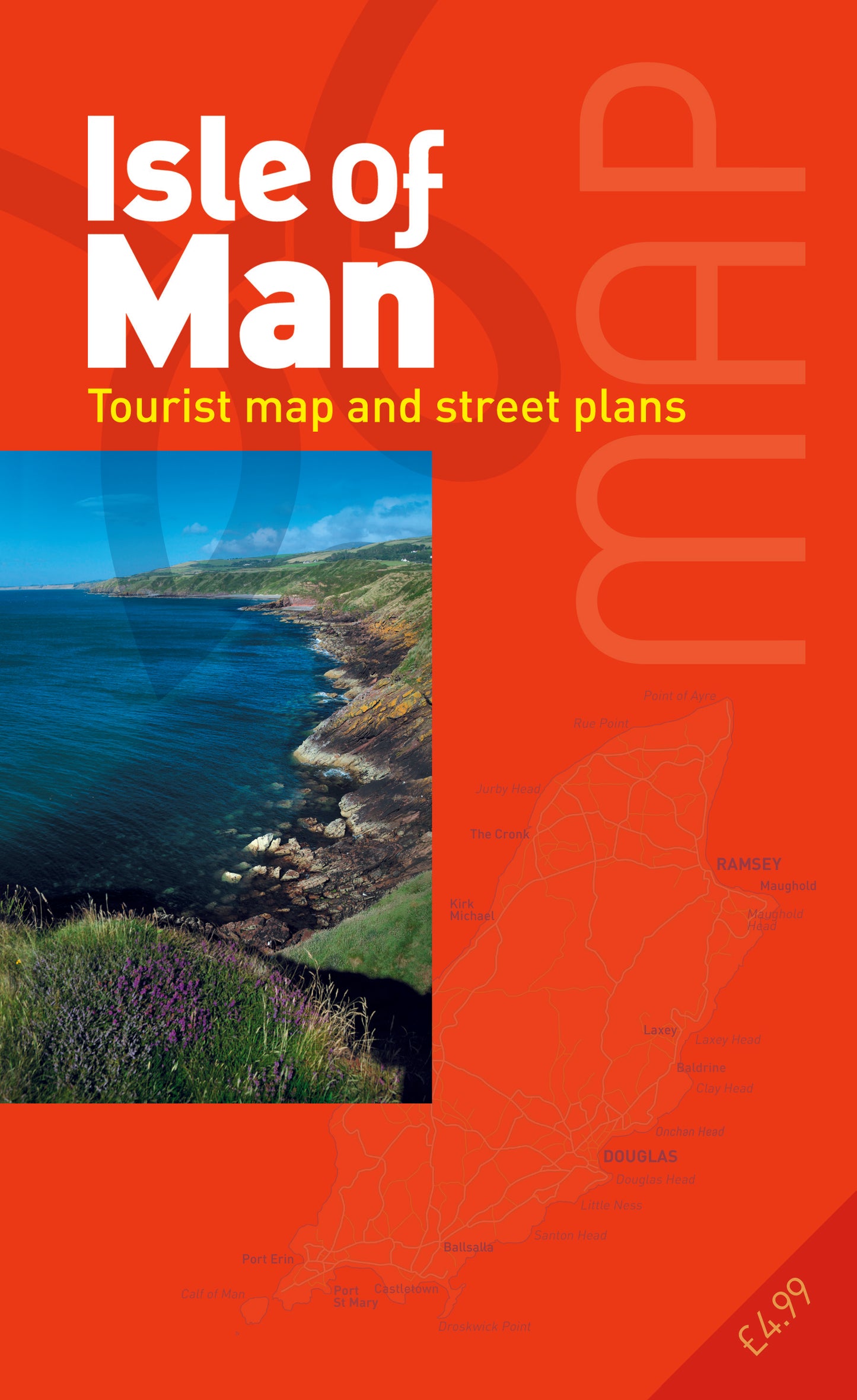 Isle of Man Tourist Map and Street Plan